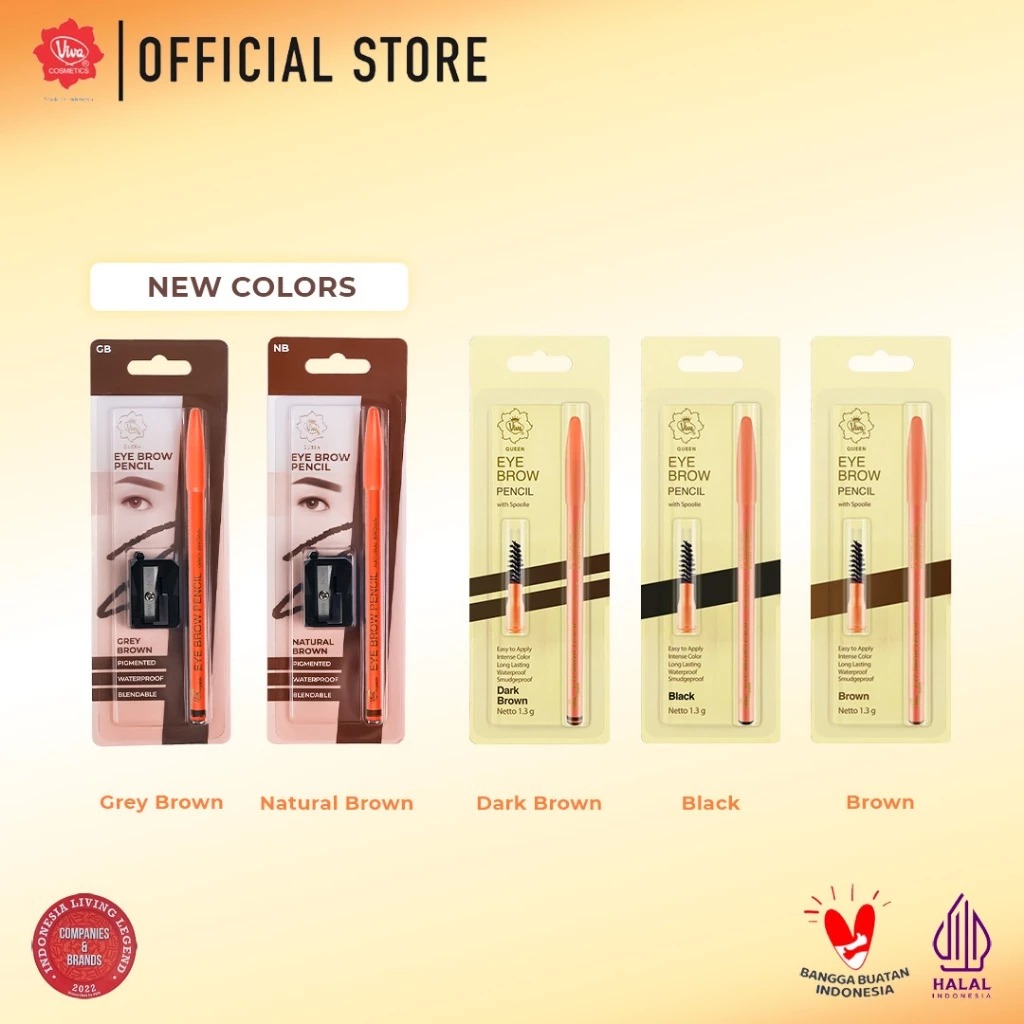 VIVA Pensil Alis Grey Brown (Eyebrow Pencil)