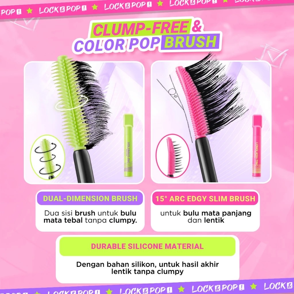 Dazzle Me Lock&Pop! Longlash-ting Mascara 7gr