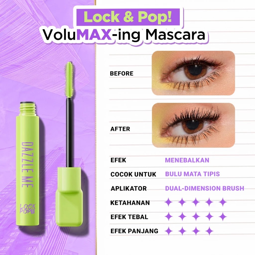 Dazzle Me Lock&Pop! Volumax-ing Mascara 7gr