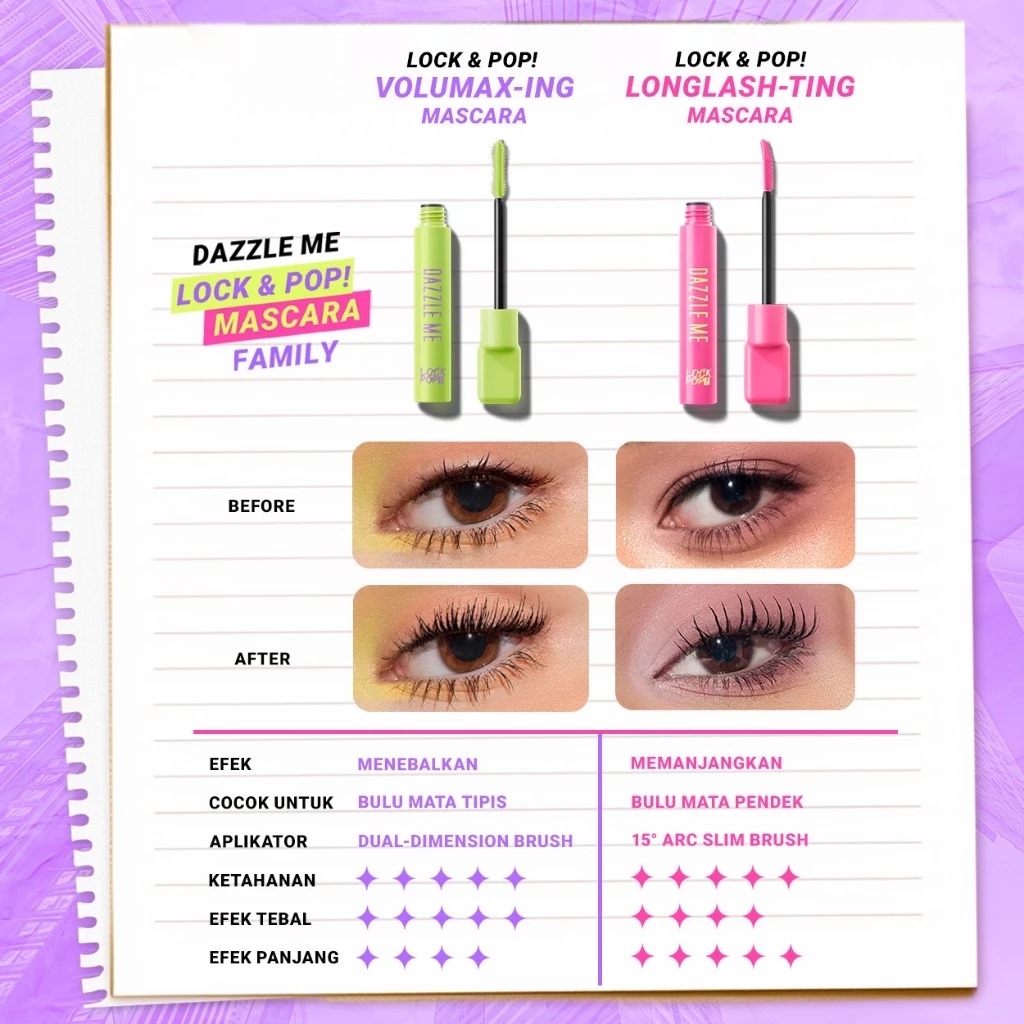 Dazzle Me Lock&Pop! Volumax-ing Mascara 7gr
