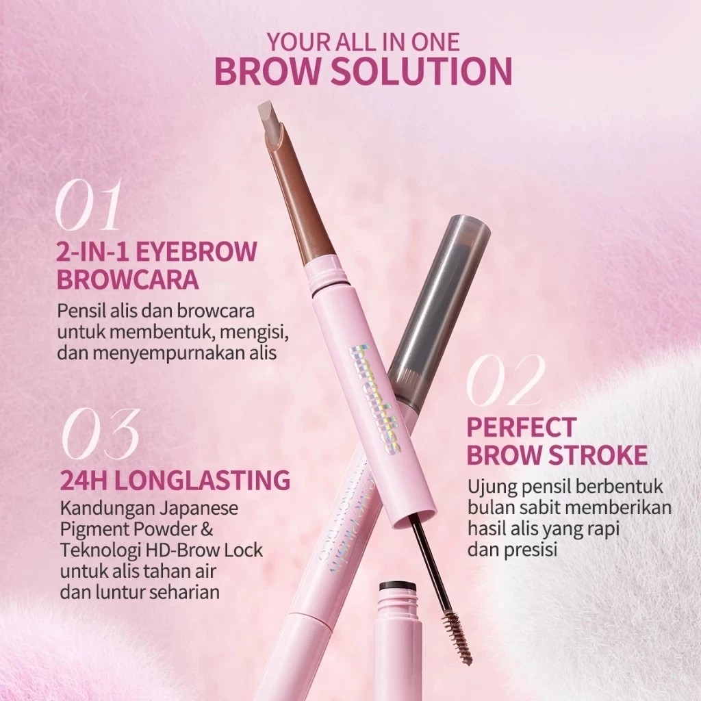 BNB Barenbliss Make Me Plushy Eyebrow Duo 2in1 - 01 Natural Gray