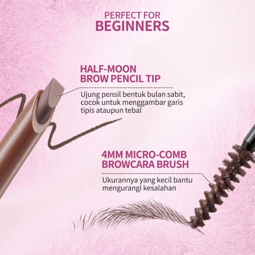 BNB Barenbliss Make Me Plushy Eyebrow Duo 2in1 - 01 Natural Gray