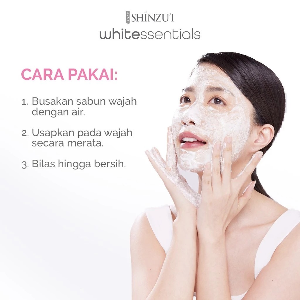 Shinzui Whitessentials Brightening Facial Wash Snow Mushroom 20ml (Travel Size)