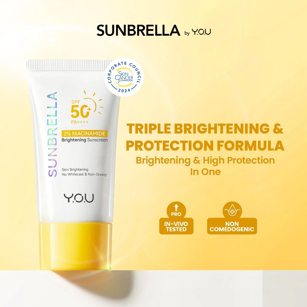 YOU Sunbrella 2% Niacinamide Brightening Sunscreen SPF50+ PA++++ 30ml