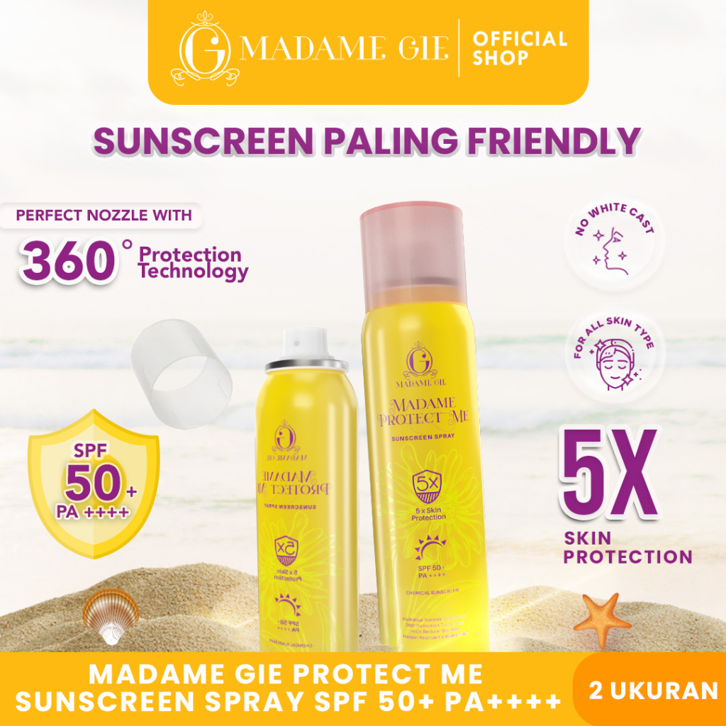 Madame Gie Protect Me Sunscreen Spray SPF50+ PA++++ 50ml