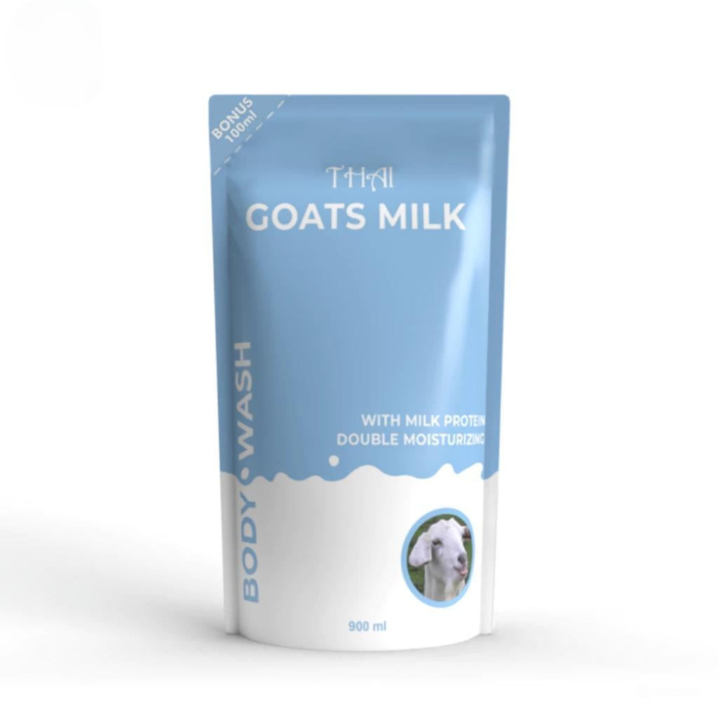 Thai Body Wash 900mL + 100mL - Goat's Milk (Sabun Mandi Cair Refill)