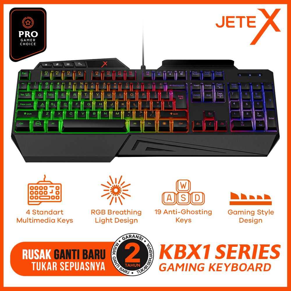 JETE X Keyboard Gaming KBX1 *