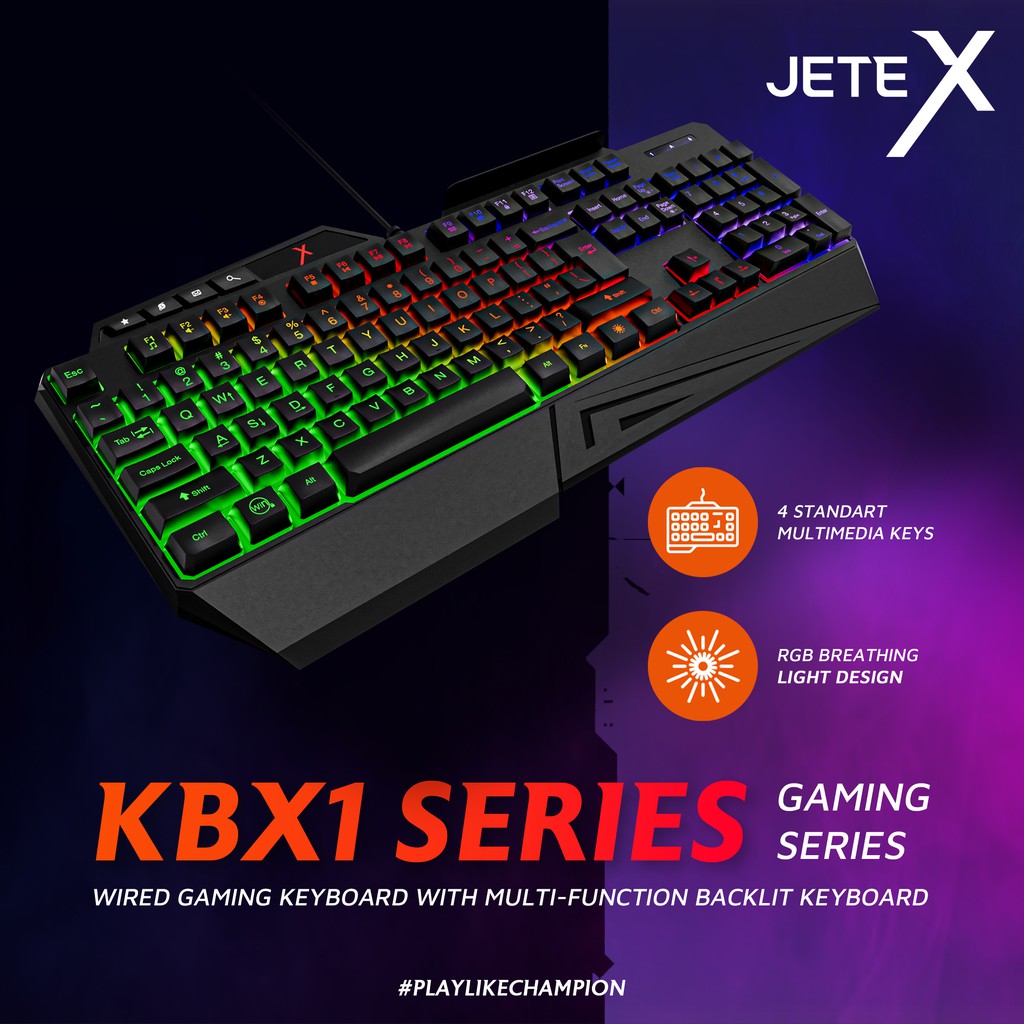 JETE X Keyboard Gaming KBX1 *