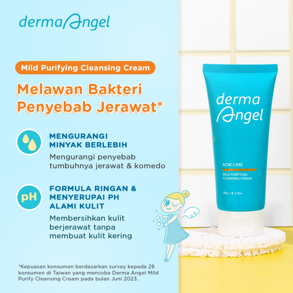 Derma Angel Acne Care Mild Purifying Cleansing Cream 80gr