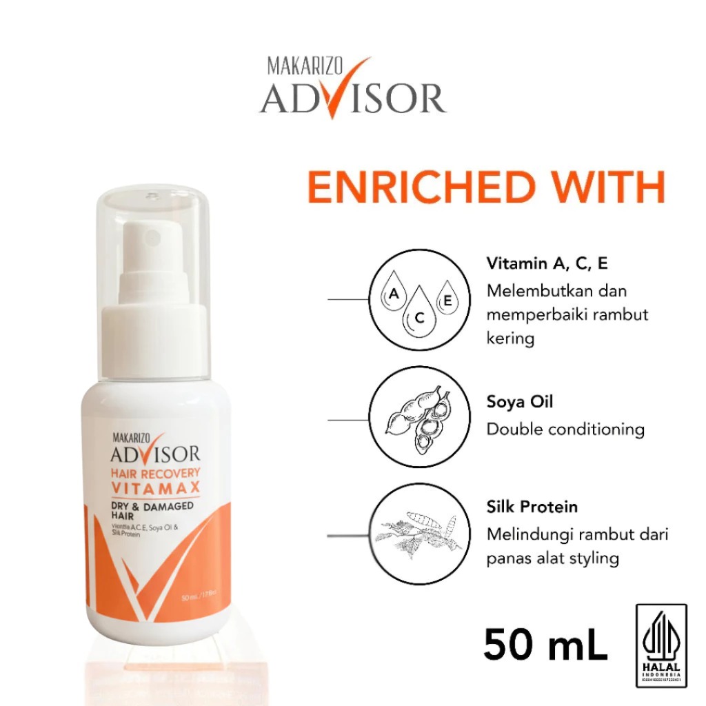 Makarizo Advisor Hair Recovery Vitamax 50ml Pump