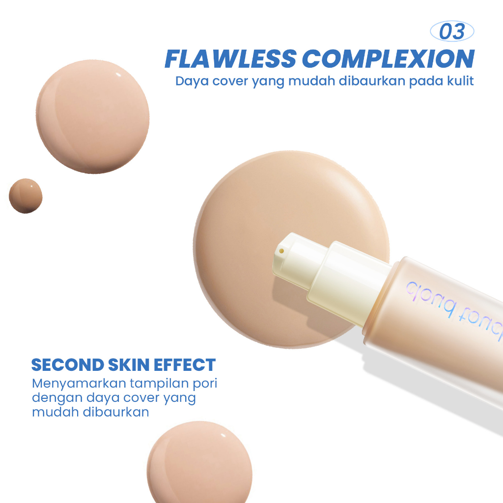 YOU Cloud Touch Blurring Skin Tint 20ml (Liquid Foundation) - C203 Pink Sand *