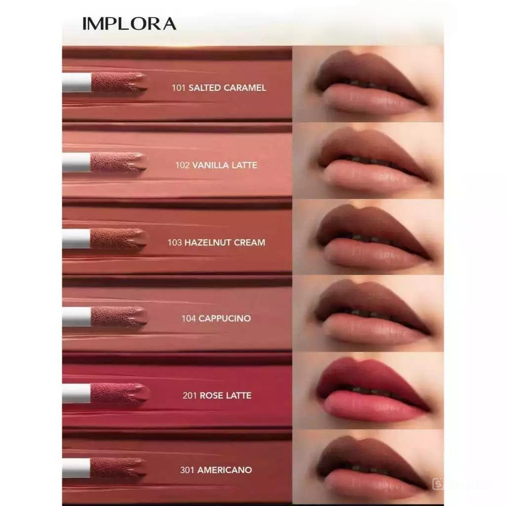 Implora Caffe Matte Lipcream 2.9gr - 201 Rose Latte