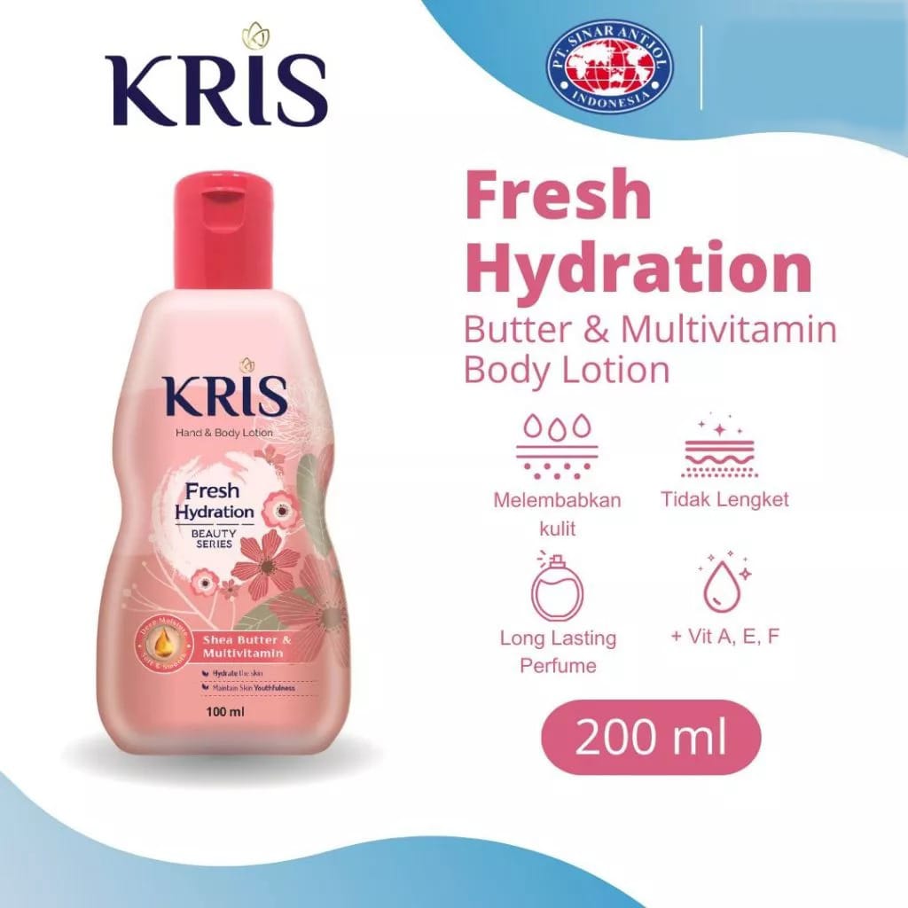 Kris Hand & Body Lotion 200ml - Fresh Hydration