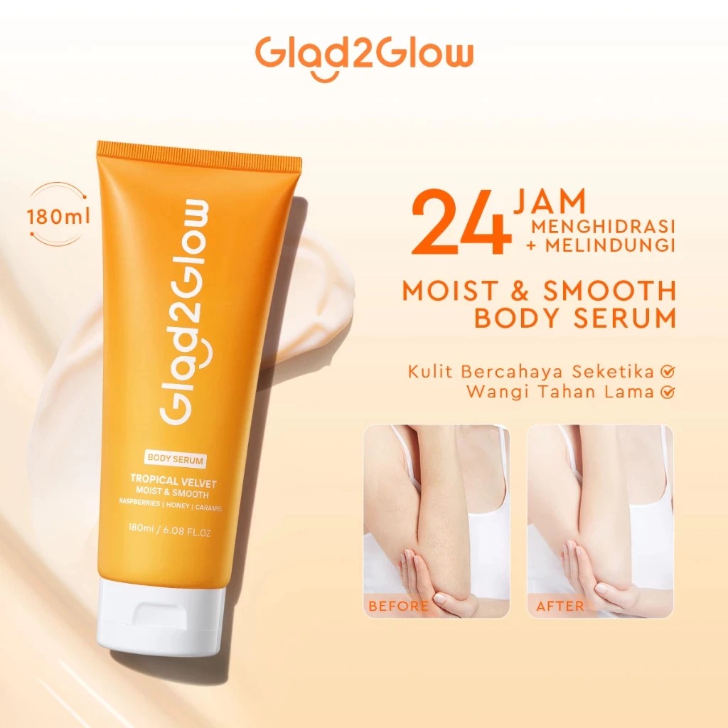 Glad 2 Glow Body Serum - Tropical Velvet Moist & Smooth 180ml