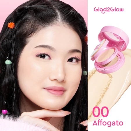 Glad 2 Glow 2in1 Perfect Pair Cushion Powder - 00 Affogato