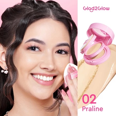 Glad 2 Glow 2in1 Perfect Pair Cushion Powder - 02 Praline
