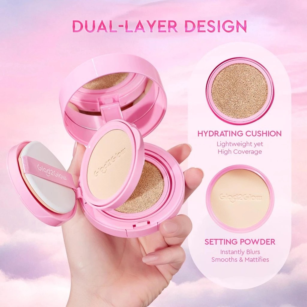 Glad 2 Glow 2in1 Perfect Pair Cushion Powder - 02 Praline