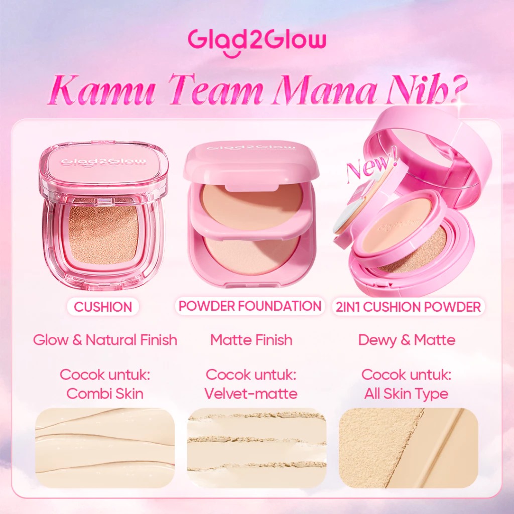 Glad 2 Glow 2in1 Perfect Pair Cushion Powder - 02 Praline