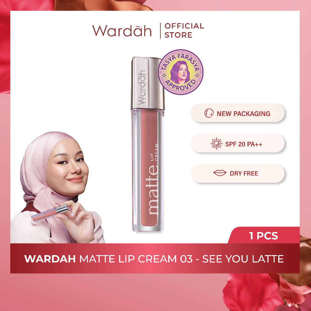 Wardah Exclusive Matte Lip Cream 4gr - 03 See You Latte