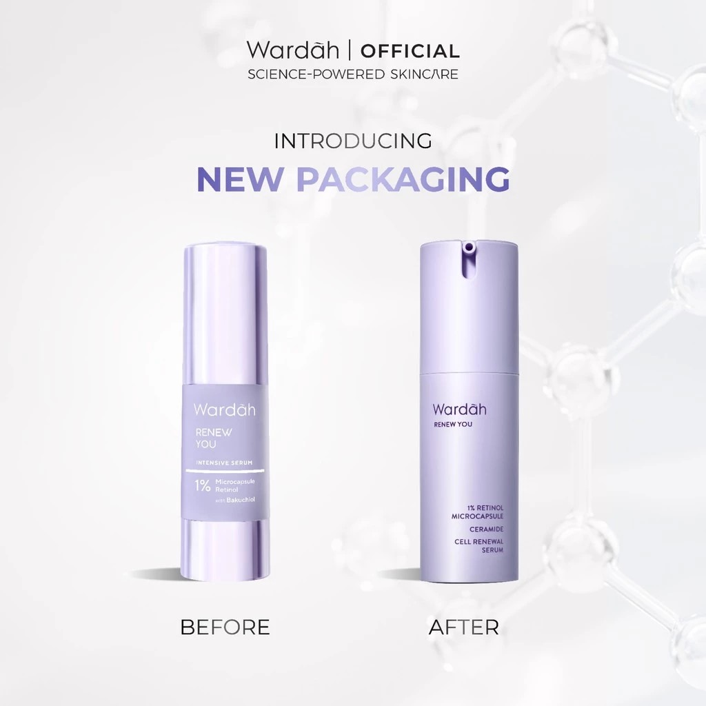 Wardah Renew You 1% Retinol Microcapsule  Ceramide Cell Renewal Serum 15ml