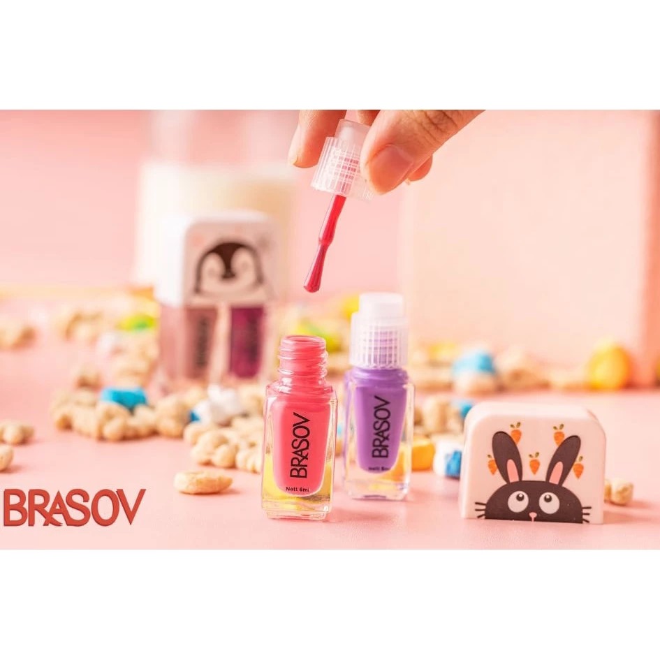 Brasov Nail Polish 2in1 Karakter 01-37 (Cat Kuku / Kutek 2x6ml)