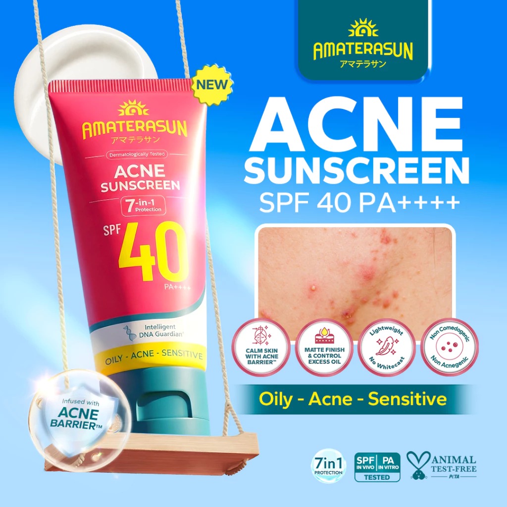 Amaterasun Acne Sunscreen SPF40 PA++++ 40gr