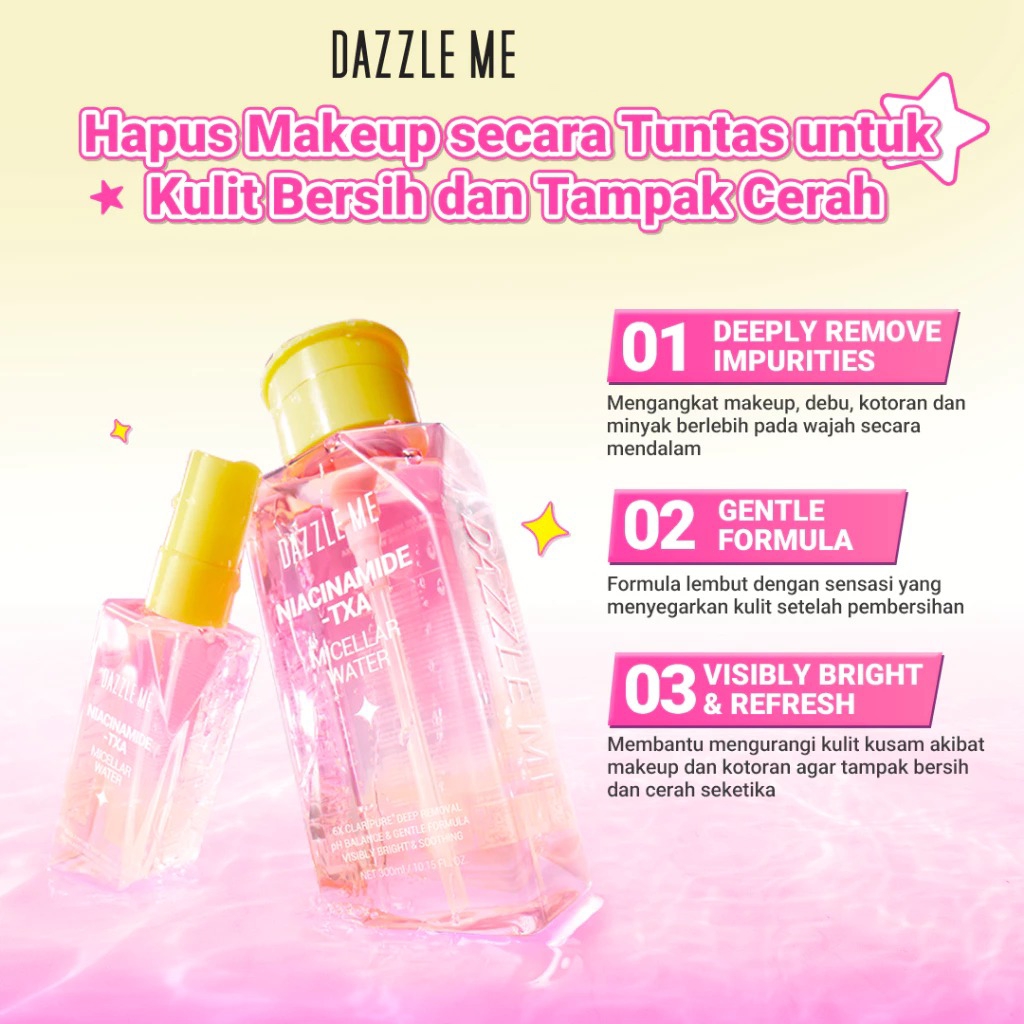 Dazzle Me Micellar Water 300ml - Brightening (Niacinamide-TXA)