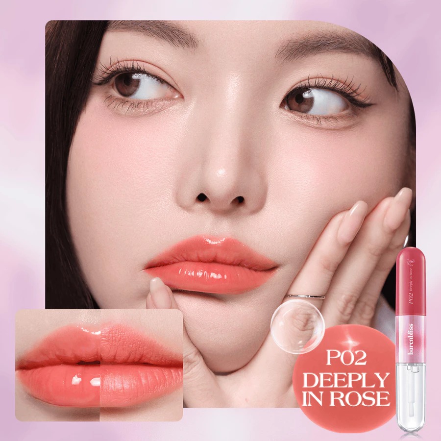 BNB Barenbliss Multiverse Of Me Dual Lip Cream - P02 Deeply In Rose (Lip Matte 3.5gr + Lip Glossy 2.5gr)