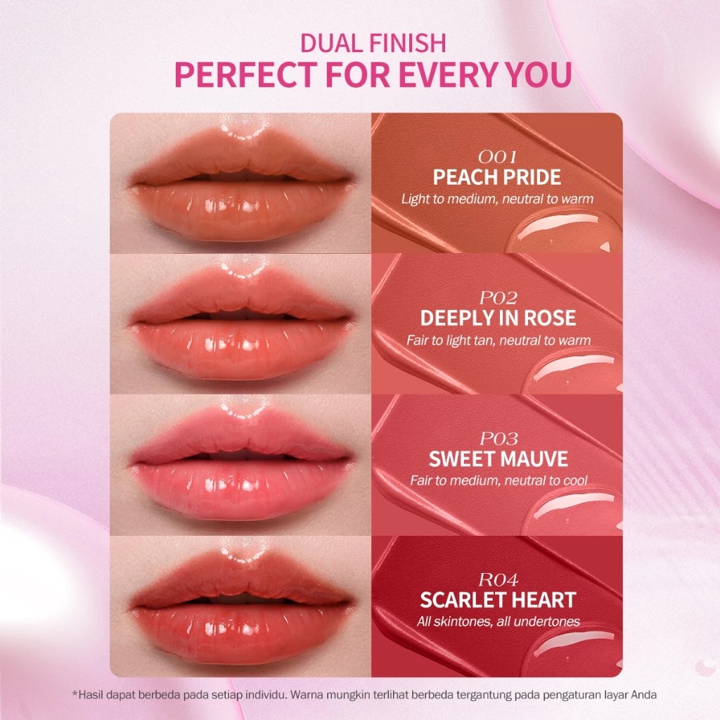BNB Barenbliss Multiverse Of Me Dual Lip Cream - P02 Deeply In Rose (Lip Matte 3.5gr + Lip Glossy 2.5gr)