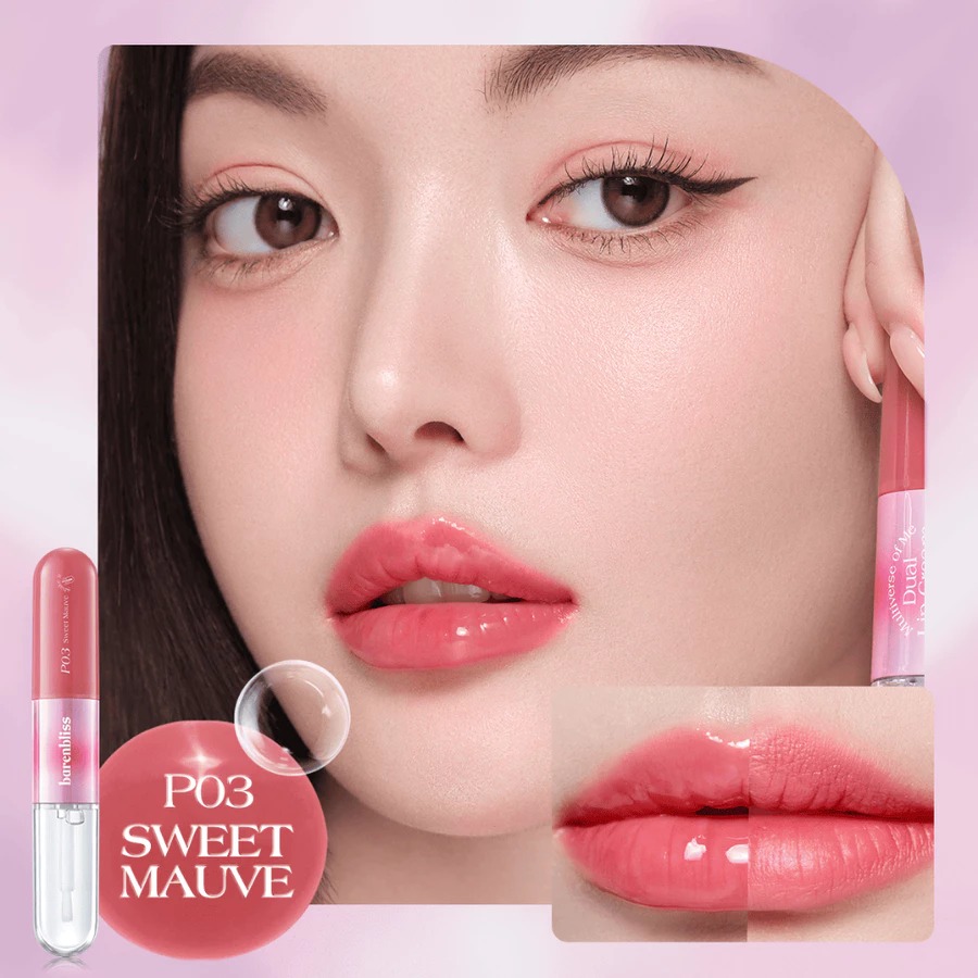 BNB Barenbliss Multiverse Of Me Dual Lip Cream - P03 Sweet Mauve (Lip Matte 3.5gr + Lip Glossy 2.5gr)