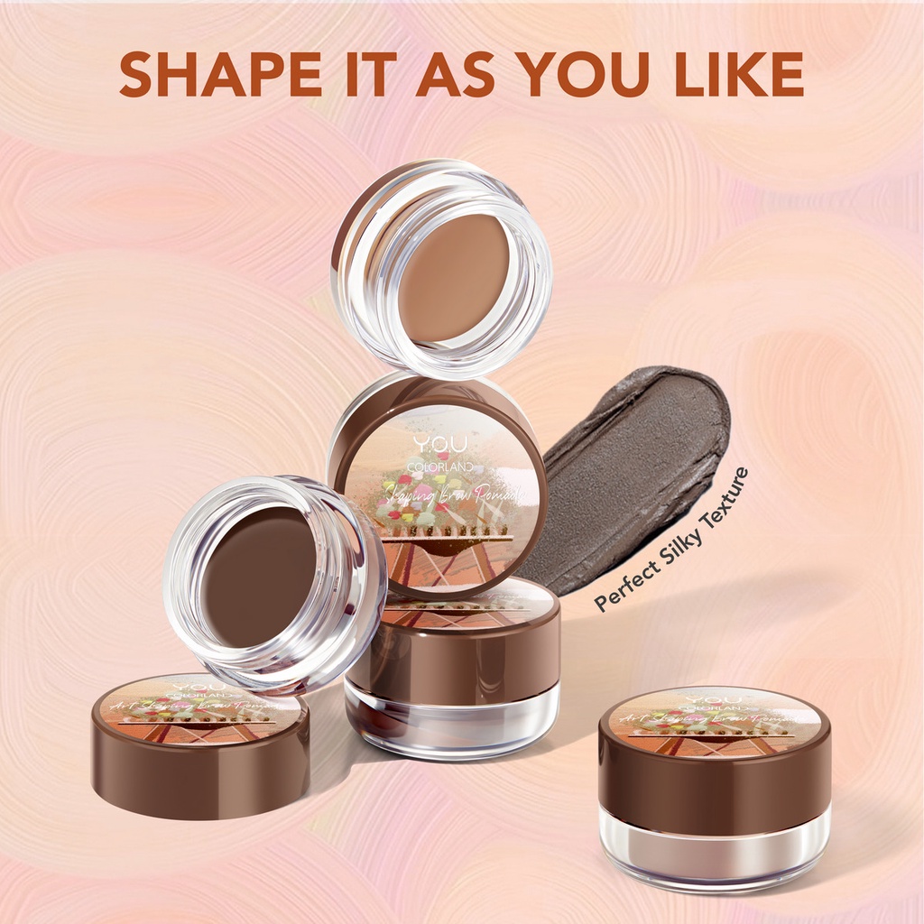 YOU Colorland Art Shaping Brow Pomade BR01 Natural Brown *