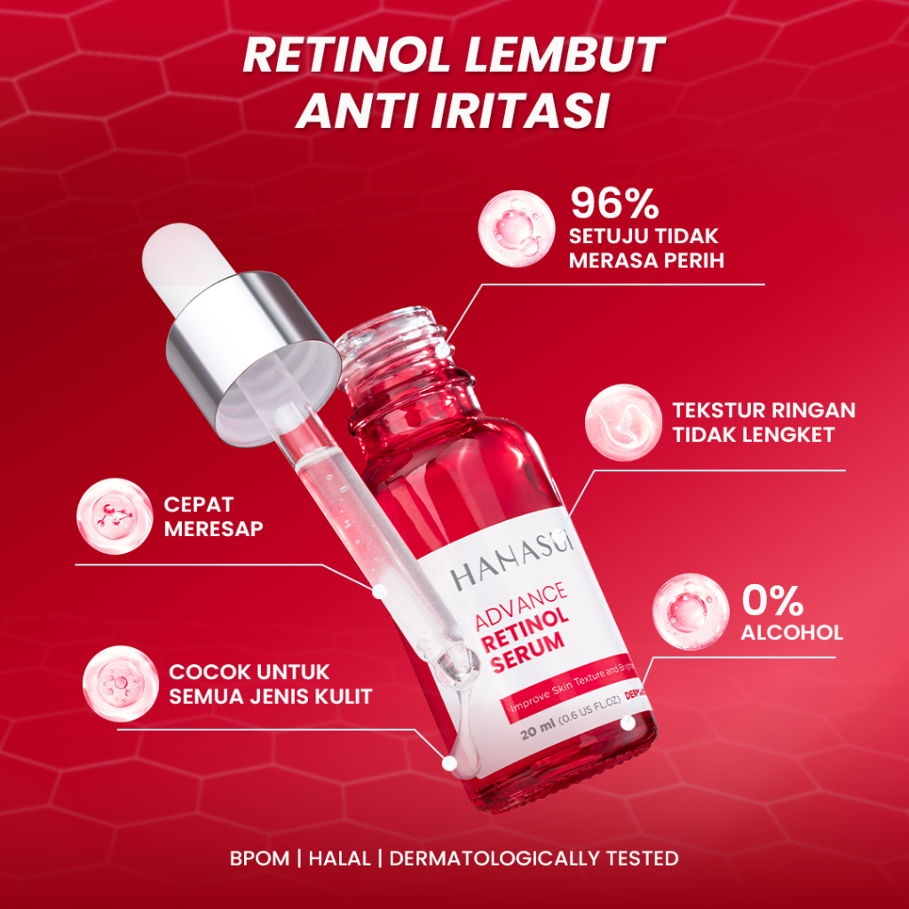Hanasui Serum Advance Retinol Serum 20ml (Merah)