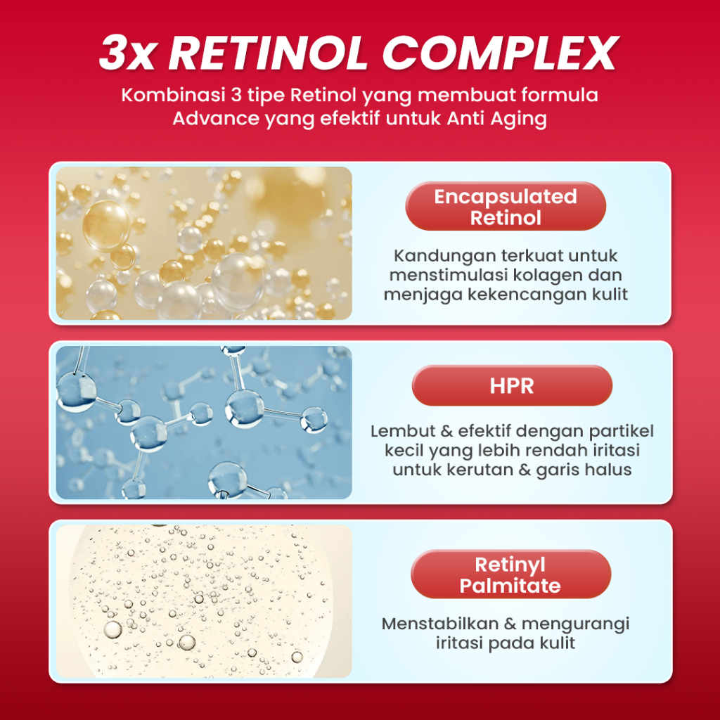 Hanasui Serum Advance Retinol Serum 20ml (Merah)