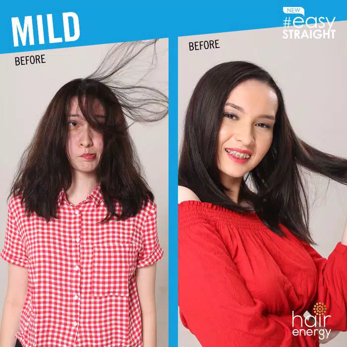 Makarizo Hair Energy Easy Straight DIY2 - Step Kit 80ml Mild Biru