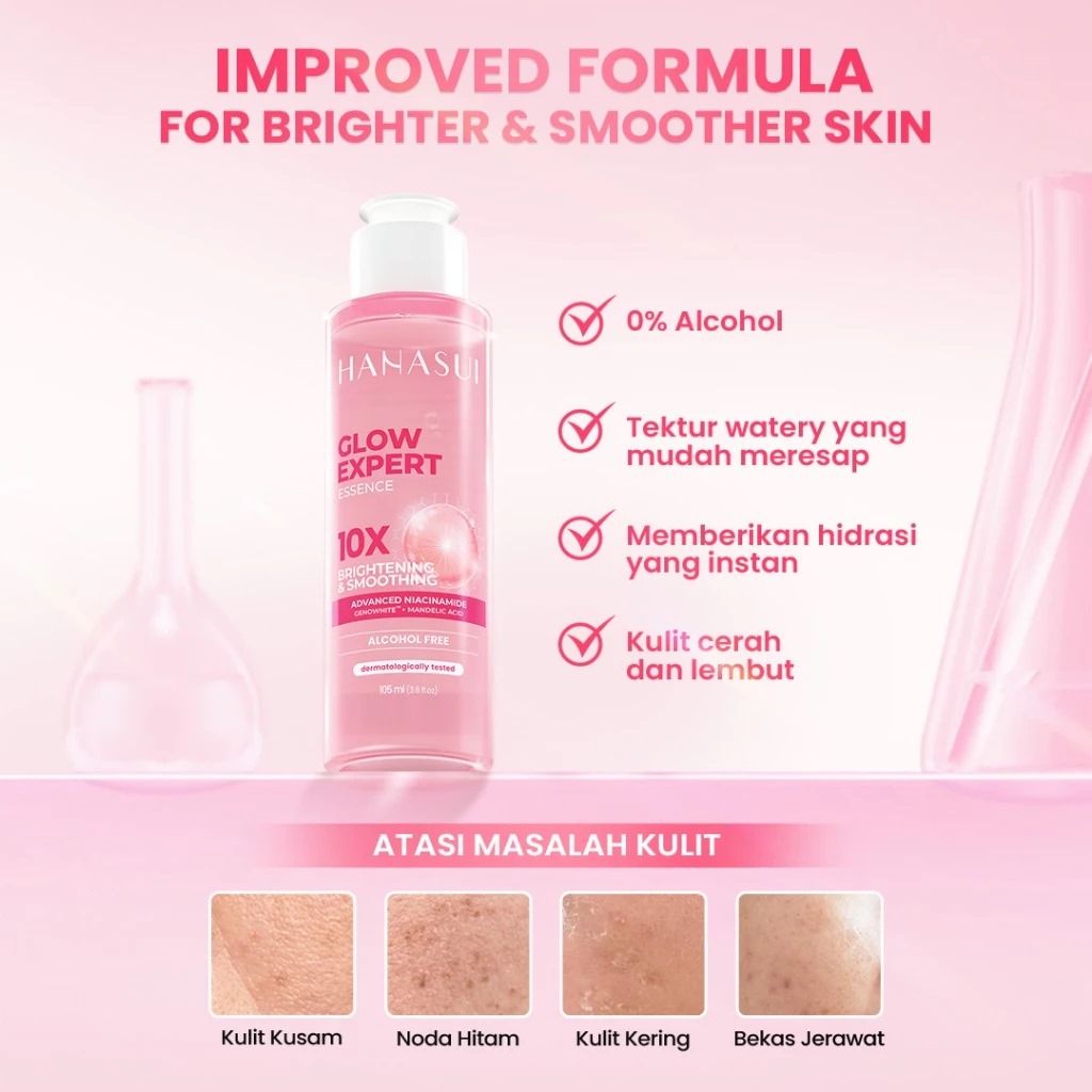 Hanasui Glow Expert 10X Brightening & Smoothing Essence 105ml