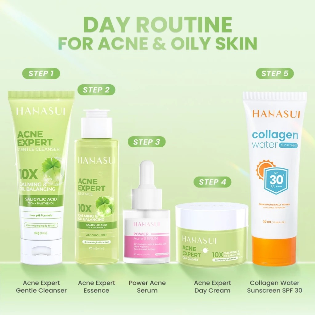 HANASUI Acne Expert Night Cream 10X Calming & Oil Balancing 15gr