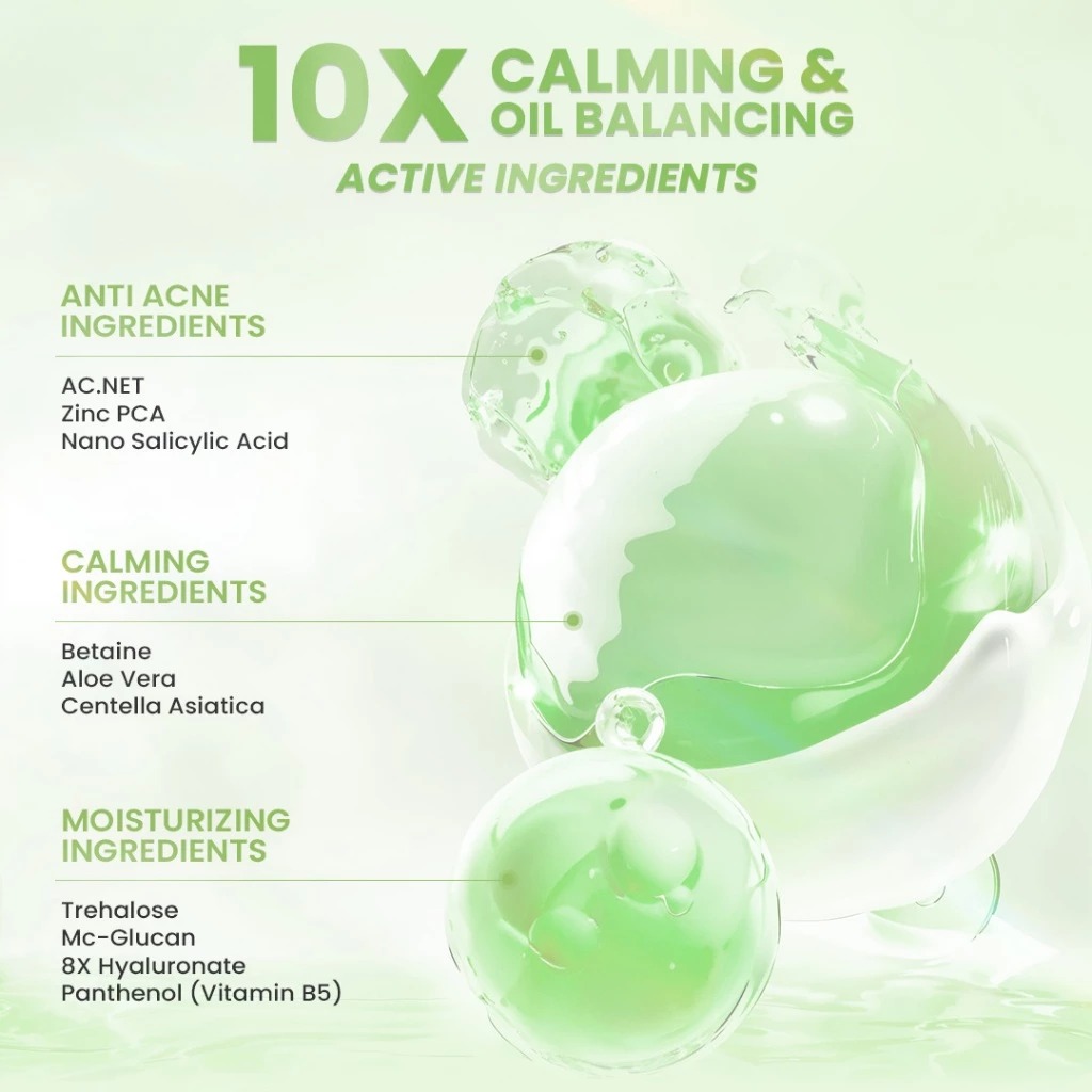 HANASUI Acne Expert 10X Calming & Oil Balancing Essence 105ml