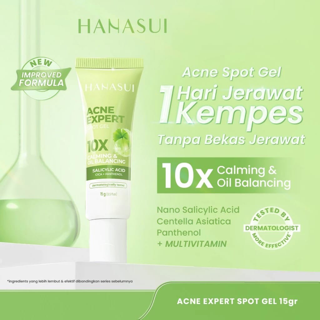 Hanasui Acne Expert Spot Gel 10X Calming & Oil Balancing Essence 15gr
