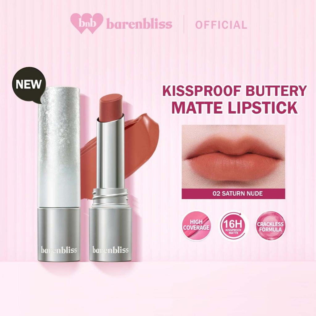 BNB Barenbliss No Gravity Transferproof Matte Lipstick 3gr - 07 Mars Rose