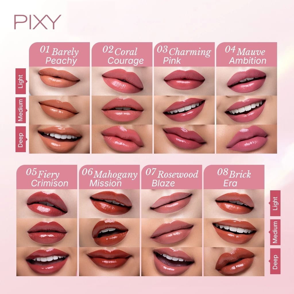 Pixy Hyperlast Glazed Lip Vinyl 3gr - 05 Fiery Crimson