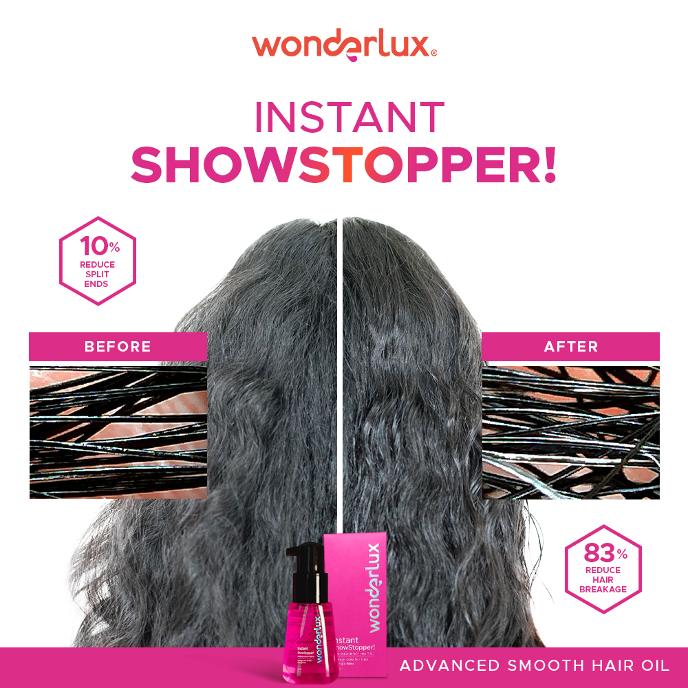 Wonderlux - Instant ShowStopper! Advanced Smooth Hair Oil 75ml (For Frizzy & Damaged Hair)