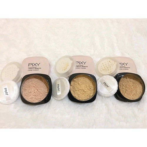 Pixy UV Whitening 4 Beauty Benefits Loose Powder SPF15 01 Ivory