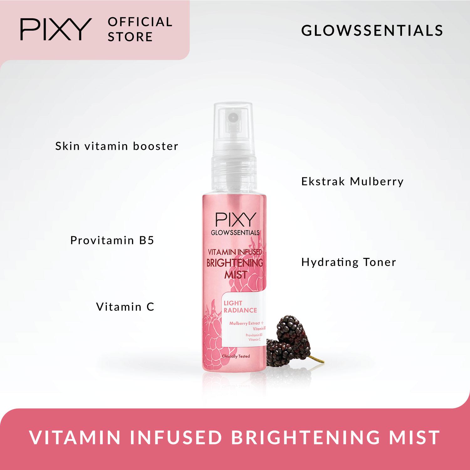 Pixy Glowssentials Vitamin Infused Brightening Mist 60ml (Pink - Light Radiant)