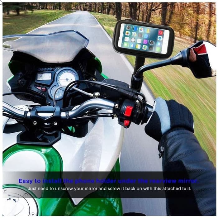 Holder Motor Waterproof Jepit SPION Maks 6.3inch