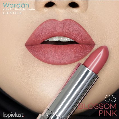 Wardah Colorfit Ultralight Matte Lipstick 05 Blossom Pink