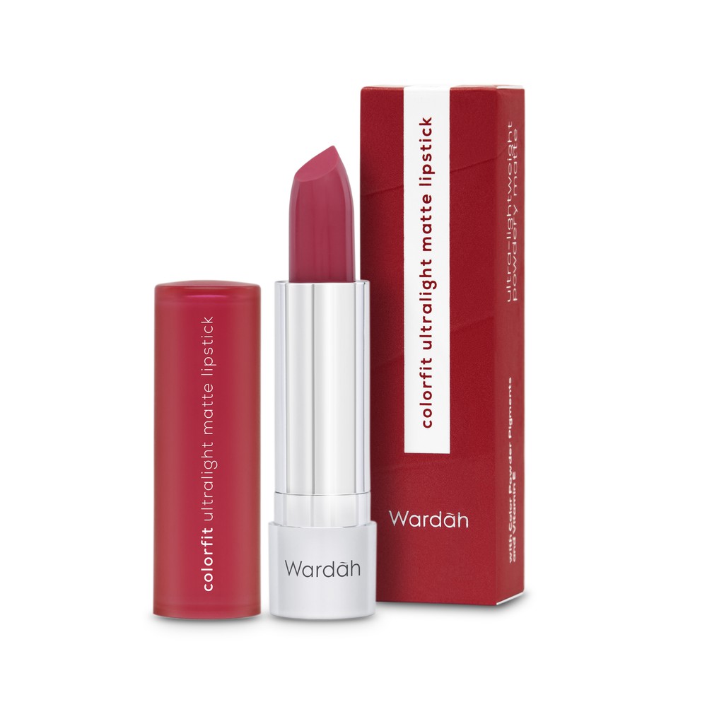 Wardah Colorfit Ultralight Matte Lipstick 07 Crimson Red