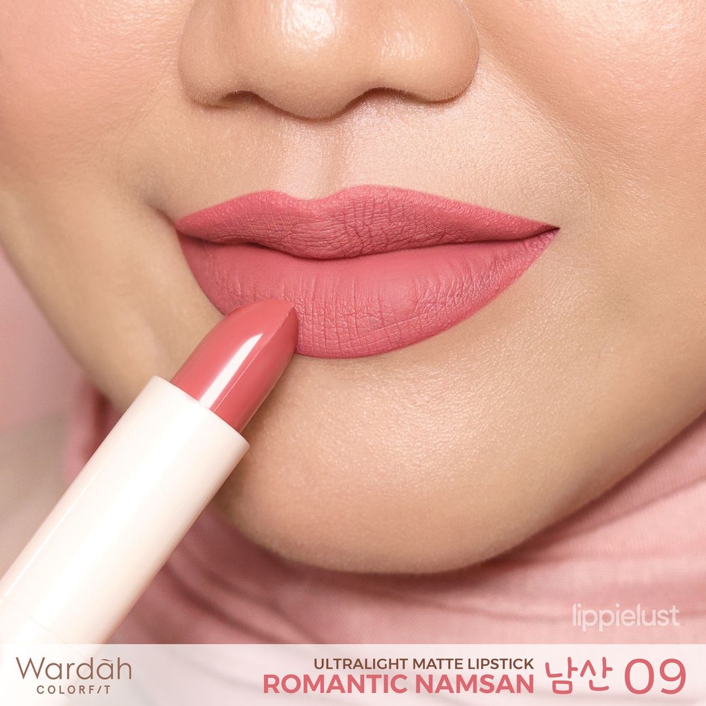 Wardah Colorfit Ultralight Matte Lipstick 09 Romantic Namsan