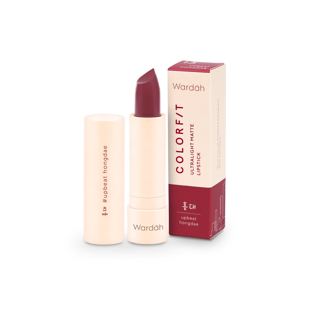 Wardah Colorfit Ultralight Matte Lipstick 13 Upbeat Hongdae
