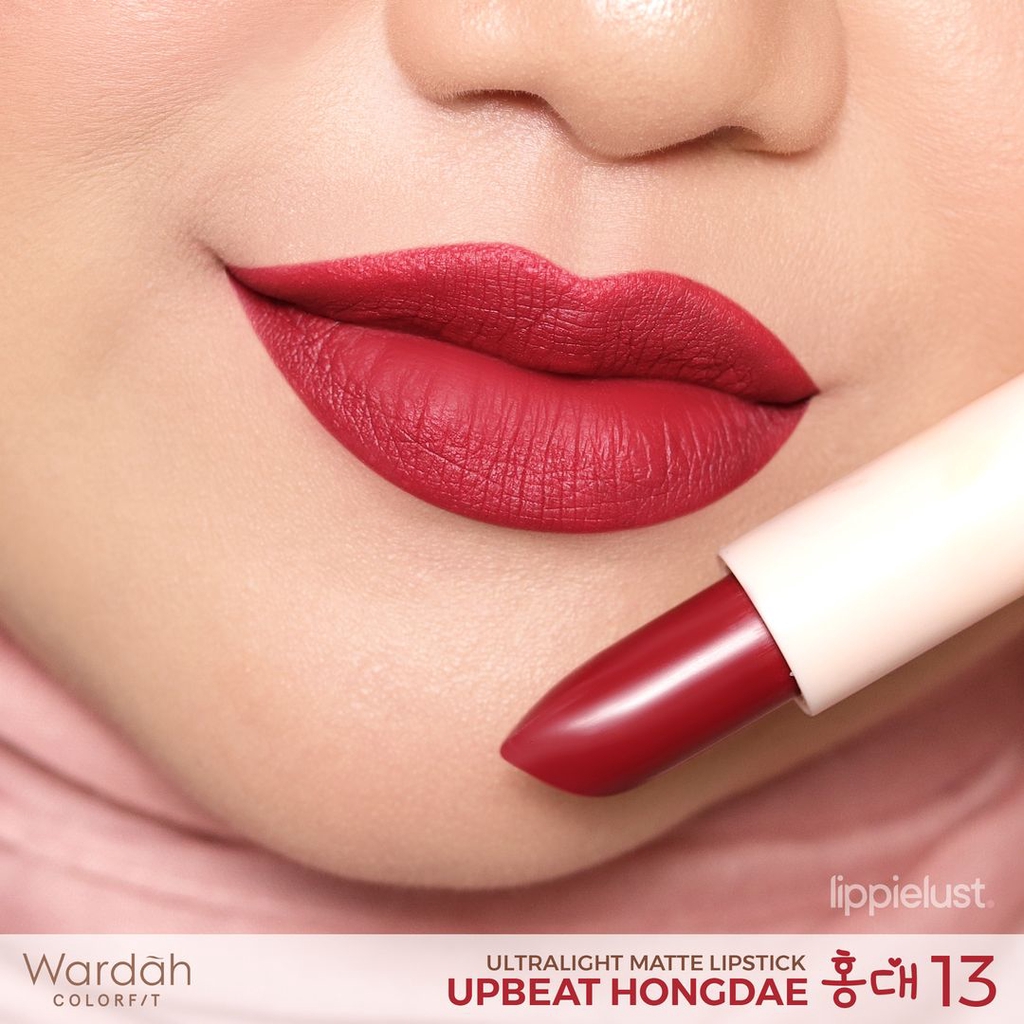 Wardah Colorfit Ultralight Matte Lipstick 13 Upbeat Hongdae