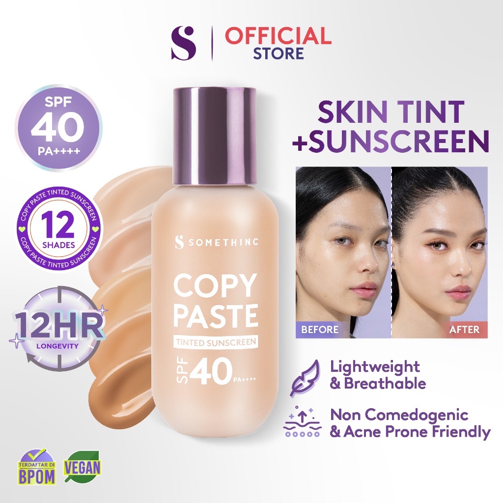 Somethinc Copy Paste Tinted Sunscreen SPF40 PA++++ 50ml - C01 Perle